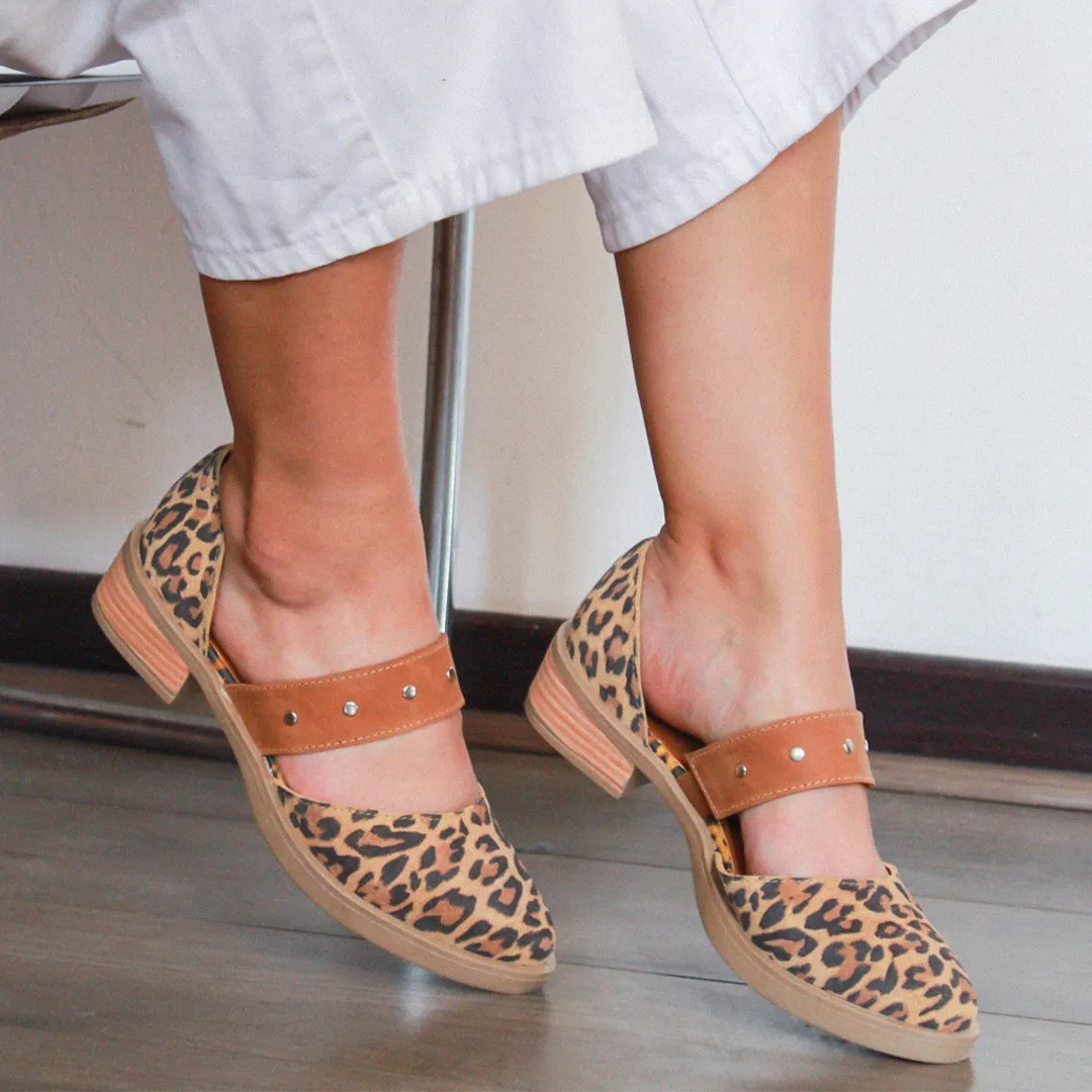 Zapato Cuero Kenya Print