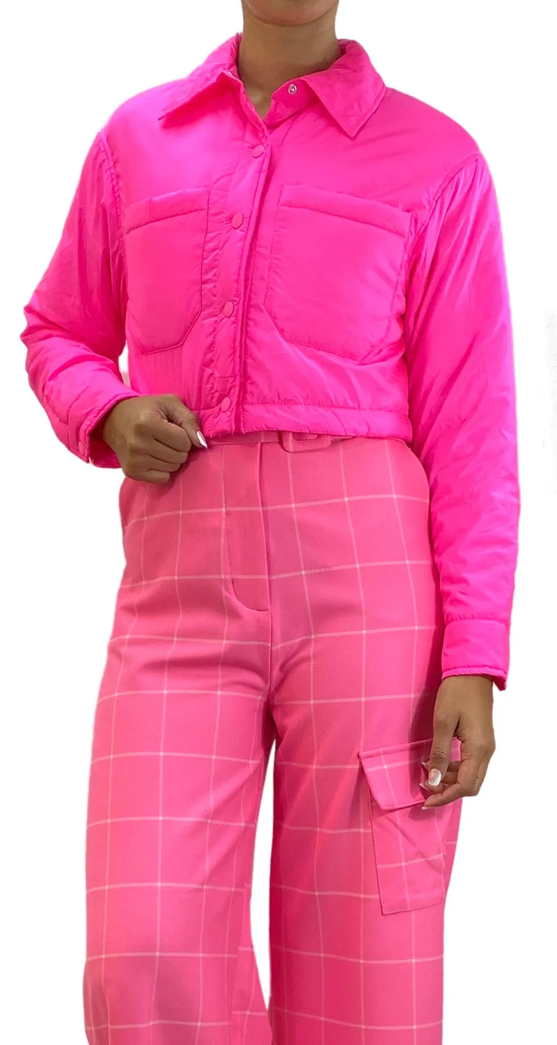 ZARA Parca Fucsia