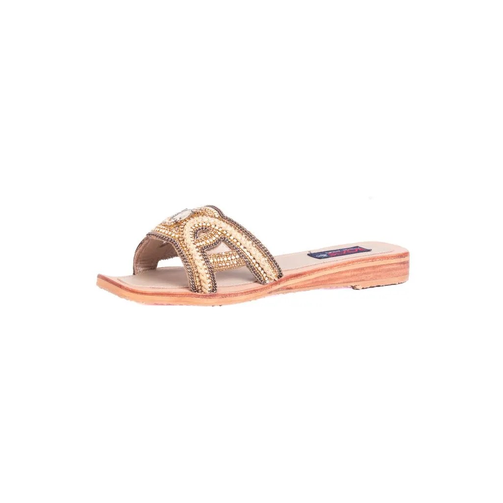 ZUECO 9249 ARENA CON RANDA DE STRASS